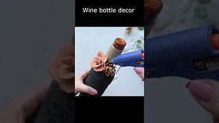 Wine bottle decor | Glass bottle decor idea
