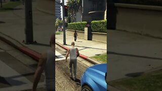 Police chase Grand Theft Auto V Gameplay #shorts