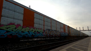 CN 3003 Engine Manifest Train Eastbound In Sarnia