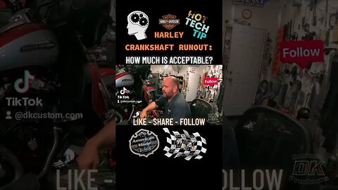 ⚙️Harley Tech Tip: Runout Check #shorts