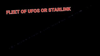 Fleet of UFOs Caught on Camera or Starlink, Gallup New Mexico