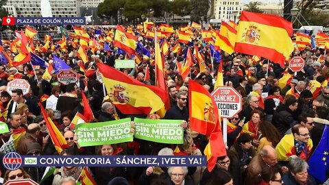 🇪🇸 SÁNCHEZ, ¡VETE YA! · Convocatoria de VOX contra el socialista Pedro Sánchez (27 nov 2022)