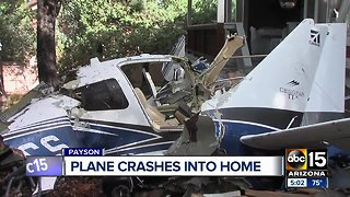 Pilot dies after plane crashes into Payson home