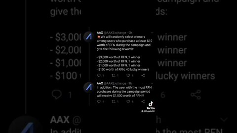 AAX x RFNToken Giveaway Campaign