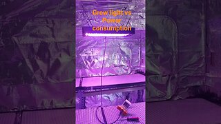 Grow lights and Wattage they pull small light to bigger