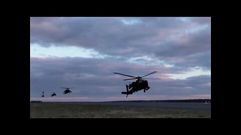 U.S. AH64 Apache Attack Helicopters Deployed To Poland As Response To War In Ukraine
