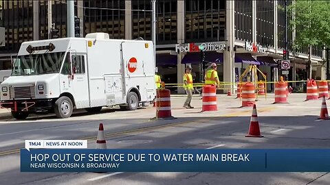The Hop streetcar suspended due to water main break on Thursday
