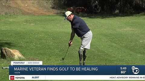 Wounded Marine Corps veteran finds healing on the golf course