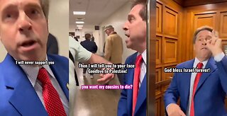 Rep. Chuck Fleischmann Unhinged Meltdown When Confronted By Activists States Goodbye to Palestine