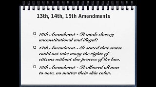 Constitution Wednesday: Reconstruction (13th, 14th, and 15th) Amendments