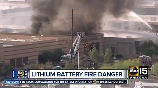 Phoenix fire crews training for new lithium battery fire dangers