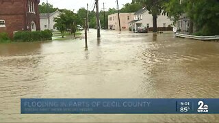 Flooding in parts of Cecil County, water rescues needed