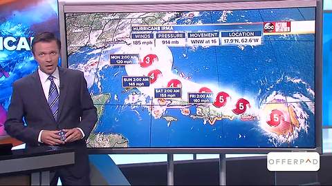 Hurricane Irma taking aim at Florida, possibly Carolinas | Wednesday 5AM update with Greg Dee