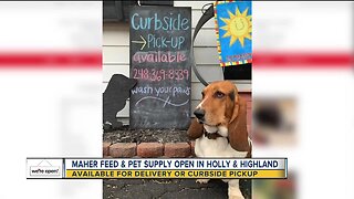 Maher Feed and Pet Supply open and feeding furry friends