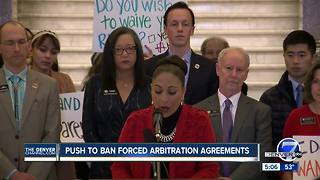 Push to ban forced arbitration agreements