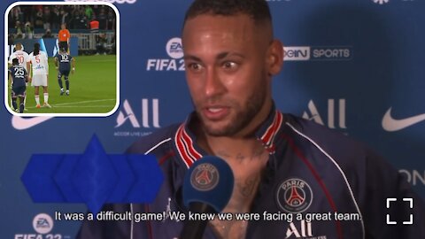 Neymar Jr spoke after his his first goal for Paris in this season!