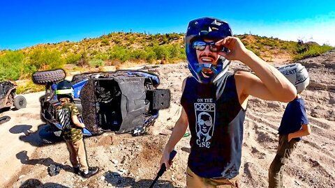 Flipped our ATV While Camping in the Desert