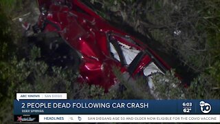2 dead after car crash in Deer Springs area