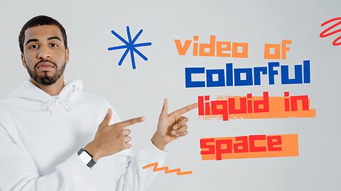 4k Video Of Colorful Liquid In Space