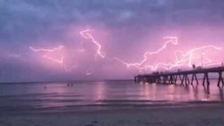 Spectacular thunderstorm hits Australia