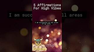5 Affirmations For High Vibes #shorts