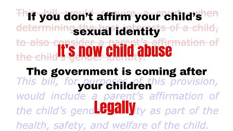 Affirm your child’s sexual identity or else.