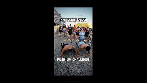 Push up challenge at Knockout 2023