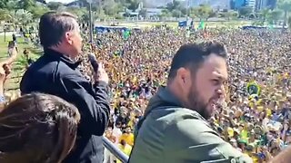 Bolsonaro se pronuncia na Marcha para Jesus em Vitória - ES