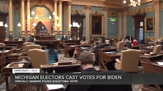 Michigan electors cast Electoral College votes for Joe Biden, Kamala Harris