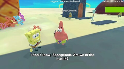 Sponge Bob AI "Are we in the matrix?" loop (@ai_sponge_ )