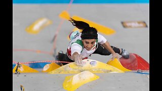 Elnaz Rekabi: Iranian climber 'says hijab fell off accidentally' at competition