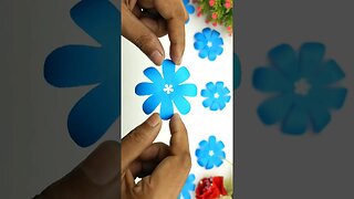 How to make 8 patel paper flowers #shorts #crafts #viral #papercrafts