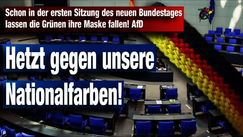 Schon in der ersten Sitzung des neuen Bundestages lassen die Grünen ihre Maske fallen! AfD