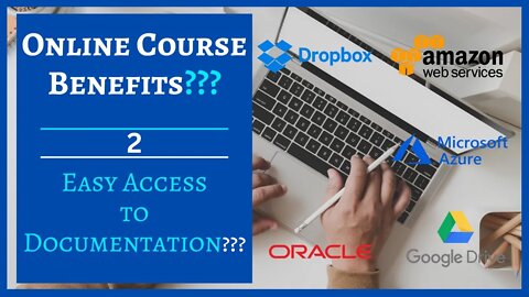 The benefits of online courses. Easy access to needed documentation. 2 #growth4biz #tips