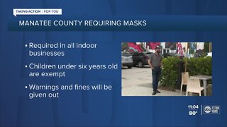 Manatee County passes mask mandate effective immediately