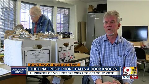 Hundreds of volunteers campaign ahead of Election Day