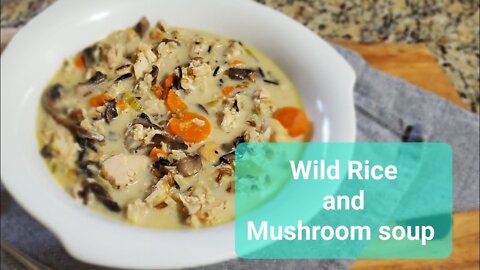 Cooking w/ the Crane: Wild Rice & Mushroom Soup