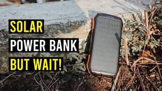 Watch this video before you buy! Solar Power Bank with LED