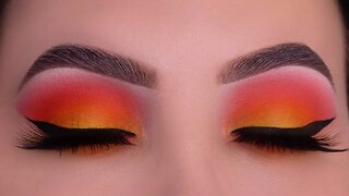 Orange & Yellow Fall Makeup | USING ONLY 2 EYESHADOWS!
