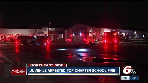 15-year-old accused of starting fire at Indy charter school