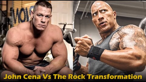 John Cena vs The Rock Transformation