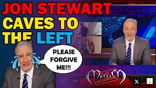 Has the cult of the Left shamed Jon Stewart into abandoning his seemingly more balanced take lately?