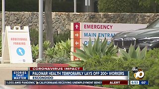 Protest over temporary layoffs at Palomar Health