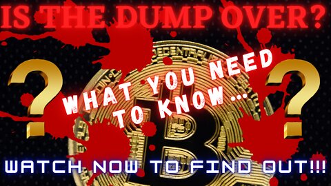 Is The Dump Over For Bitcoin (BTC) & Ethereum (ETH) ??? Watch Now To Find Out!!!