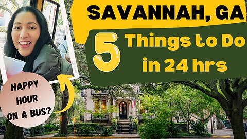 How We Spent a Day in SAVANNAH, GA - Trolley Tour / Forsyth Park / Davenport House/ Cathedral/ Food!
