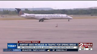 Airport sees increase traffic for Spring Break