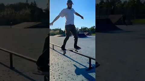 Nollie lip tre flip new rail at overlook 🤳 @cendrickrepose8517 #skateboarding #skate #skateboard