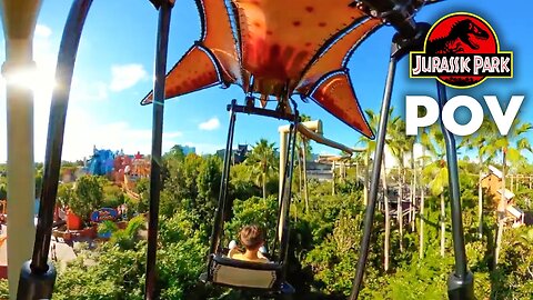[POV] Pteranodon Flyers Ride | Jurassic Park Islands of Adventure