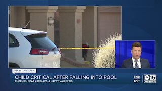 2-year-old in critical condition after being pulled from Phoenix pool