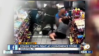 Cough starts fight at convenience store